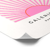 Le Soleil 01 Sun Pink Sunshine Poster (Hoek)