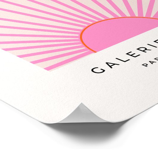 Le Soleil 01 Sun Pink Sunshine Poster (Hoek)