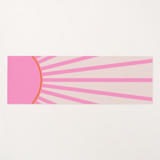 Le Soleil 01 Sun Pink Sunshine Yogamat (Voorkant (horizontaal))