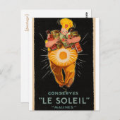 "Le Soleil"  Chef Briefkaart (Voorkant / Achterkant)