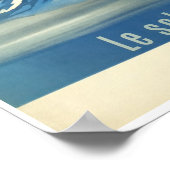 Le soleil fait du ski en France, Ski Poster (Hoek)