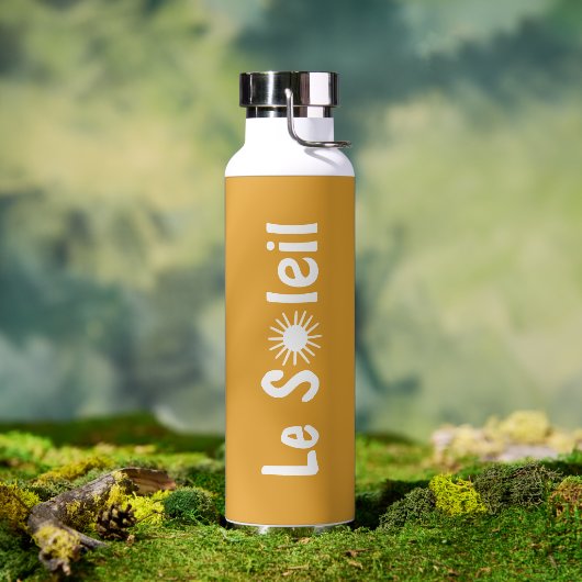 Le Soleil Franse Sunshine aangepaste kleuren Waterfles (Buiten)