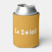 Le Soleil Franse Zonneschijn Aangepaste Kleuren Blikjeskoeler (Blikje Voorkant)