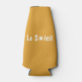 Le Soleil Franse Zonneschijn Aangepaste Kleuren Flesjeskoeler (Voorkant)