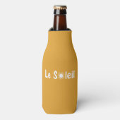 Le Soleil Franse Zonneschijn Aangepaste Kleuren Flesjeskoeler (Fles Voorkant)