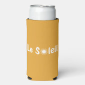 Le Soleil Franse Zonneschijn Aangepaste Kleuren Seltzer Blikjeskoeler (Seltzer Voorkant)