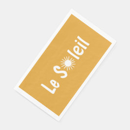 Le Soleil Franse Zonneschijn Aangepaste Kleuren  Servet
