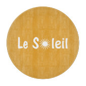 Le Soleil Franse Zonneschijn Aangepaste Kleuren Snijplank (Voorkant)