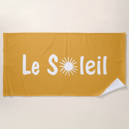 Le Soleil Franse Zonneschijn Aangepaste Kleuren  Strandlaken