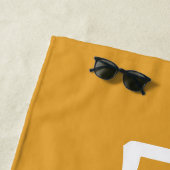 Le Soleil Franse Zonneschijn Aangepaste Kleuren Strandlaken (In situ)