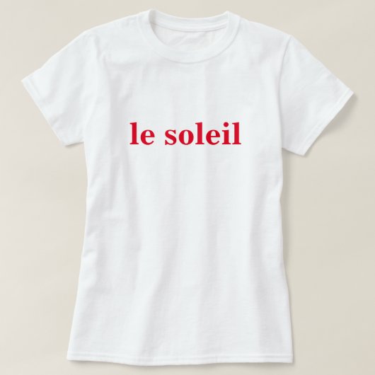 Le Soleil T-shirt (Design voorkant)