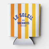 Le Soleil Vacances Côte d'Azur Cabana Stripe Blikjeskoeler (Voorkant)