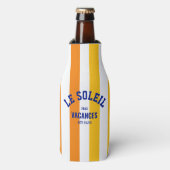 Le Soleil Vacances Côte d'Azur Cabana Stripe Flesjeskoeler (Fles Voorkant)