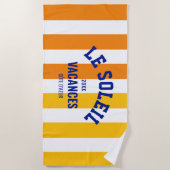 Le Soleil Vacances Côte d'Azur Cabana Stripe Strandlaken (Voorkant)