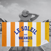 Le Soleil Vacances Côte d'Azur Cabana Stripe Strandlaken