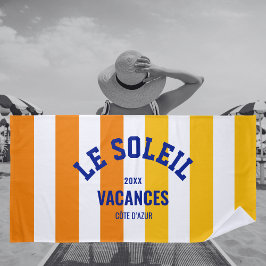 Le Soleil Vacances Côte d'Azur Cabana Stripe Strandlaken