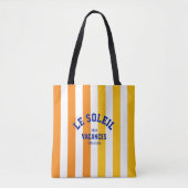 Le Soleil Vacances Côte d'Azur Cabana Stripe Tote Bag (Voorkant)