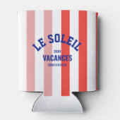 Le Soleil Vacances Franse Rivièra Cabana Stripe Blikjeskoeler (Achterkant)