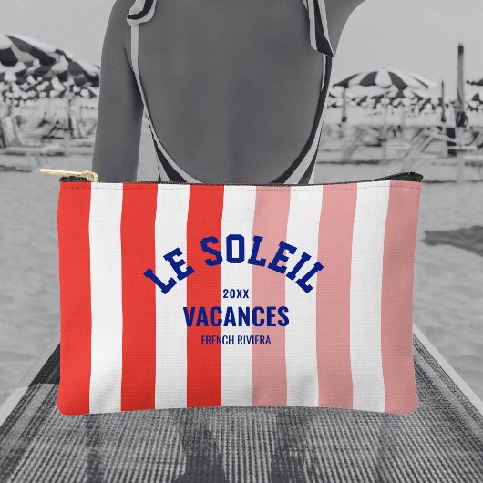 Le Soleil Vacances Franse Rivièra Cabana Stripe Etui