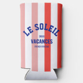 Le Soleil Vacances Franse Rivièra Cabana Stripe Seltzer Blikjeskoeler (Achterkant)