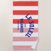 Le Soleil Vacances Franse Rivièra Cabana Stripe Strandlaken (Voorkant)