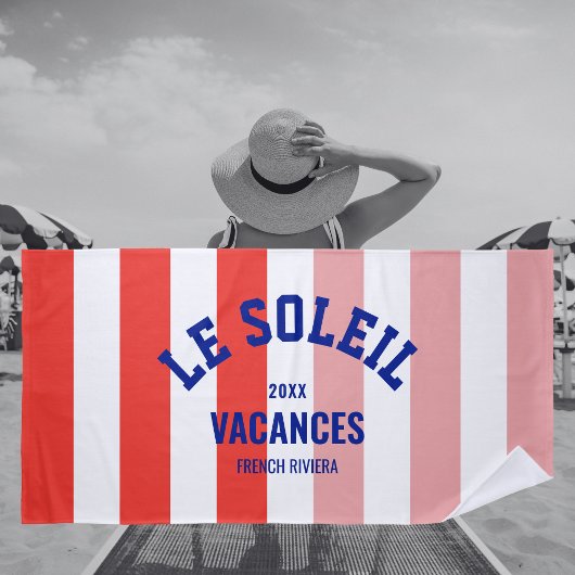 Le Soleil Vacances Franse Rivièra Cabana Stripe Strandlaken