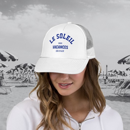 Le Soleil Vakantie Côte d'Azur Azure Blauw Trucker Pet