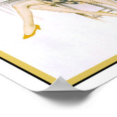 Le Sourire Franse Cocktail Hour uit 1920 Poster (Hoek)