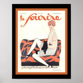 Le Sourire French Deco 1928 Hoesje 11x14 Poster