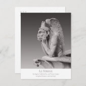 Le Stryge Notre Dame de Paris Sculpture CC1178 Briefkaart (Voorkant / Achterkant)
