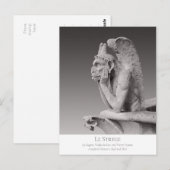 Le Stryge Notre Dame de Paris Sculpture CC1178 Briefkaart (Voorkant / Achterkant)