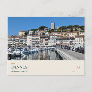 Le Suquet en Vieux Port in Cannes Briefkaart