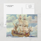 Le Terrible, Warship of Louis XIV Briefkaart (Voorkant / Achterkant)
