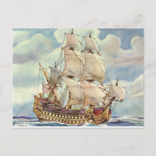 Le Terrible, Warship of Louis XIV Briefkaart (Voorkant)