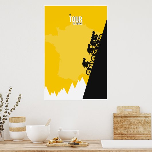 Le Tour de France Poster (Keuken)