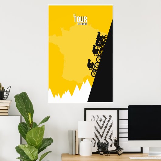 Le Tour de France Poster (Thuiskantoor)