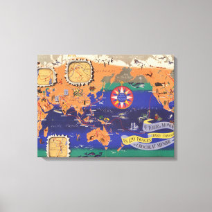 Le Tour du Monde Canvas Afdruk