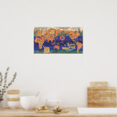 Le Tour du Monde Poster (Keuken)