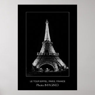 LE TOUR EIFFEL, PARIS, FRANKRIJK POSTER
