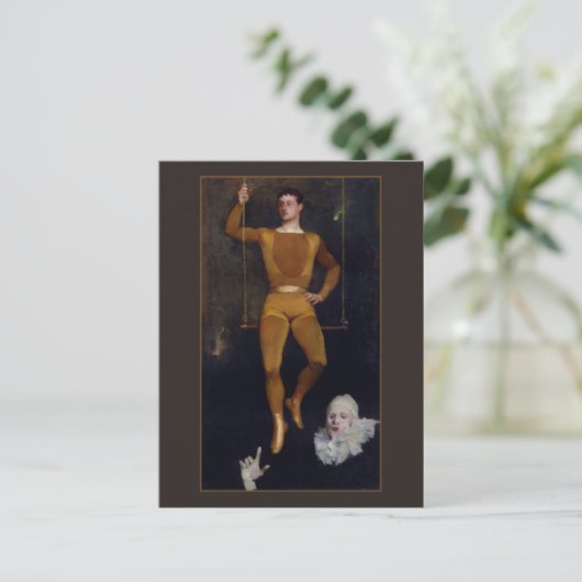 Le Trapeziste et le Clown door Charles Giron Briefkaart (Staand voorkant)