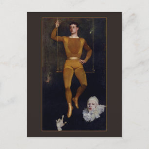 Le Trapeziste et le Clown door Charles Giron Briefkaart