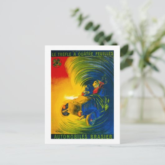 Le Trefle A Quatre Feuilles - Automobiles Brasier Briefkaart (Staand voorkant)