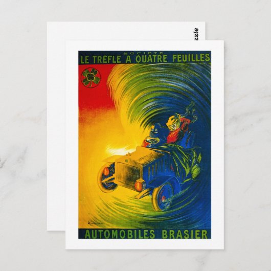 Le Trefle A Quatre Feuilles - Automobiles Brasier Briefkaart (Voorkant / Achterkant)