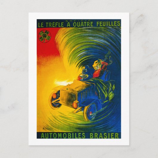 Le Trefle A Quatre Feuilles - Automobiles Brasier Briefkaart (Voorkant)