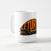 Le Turtle Schildpad T-shirt Koffiemok (Voorkant links)