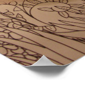 Le Tutu Roos (roze tutu) Poster (Hoek)