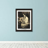 Le Vampire van Burne-Jones Canvas Afdruk (Insitu (Houten vloer))