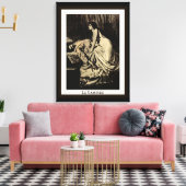 Le Vampire van Burne-Jones Canvas Afdruk (Insitu (Woonkamer))