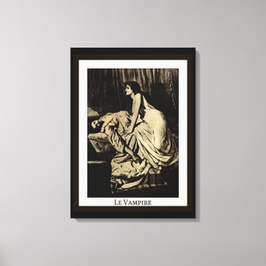 Le Vampire van Burne-Jones Canvas Afdruk (Voorkant)