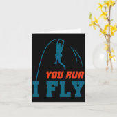 Le Vault Funny Levault Vaulting You Run I Fly Kaart (Gele Bloem)